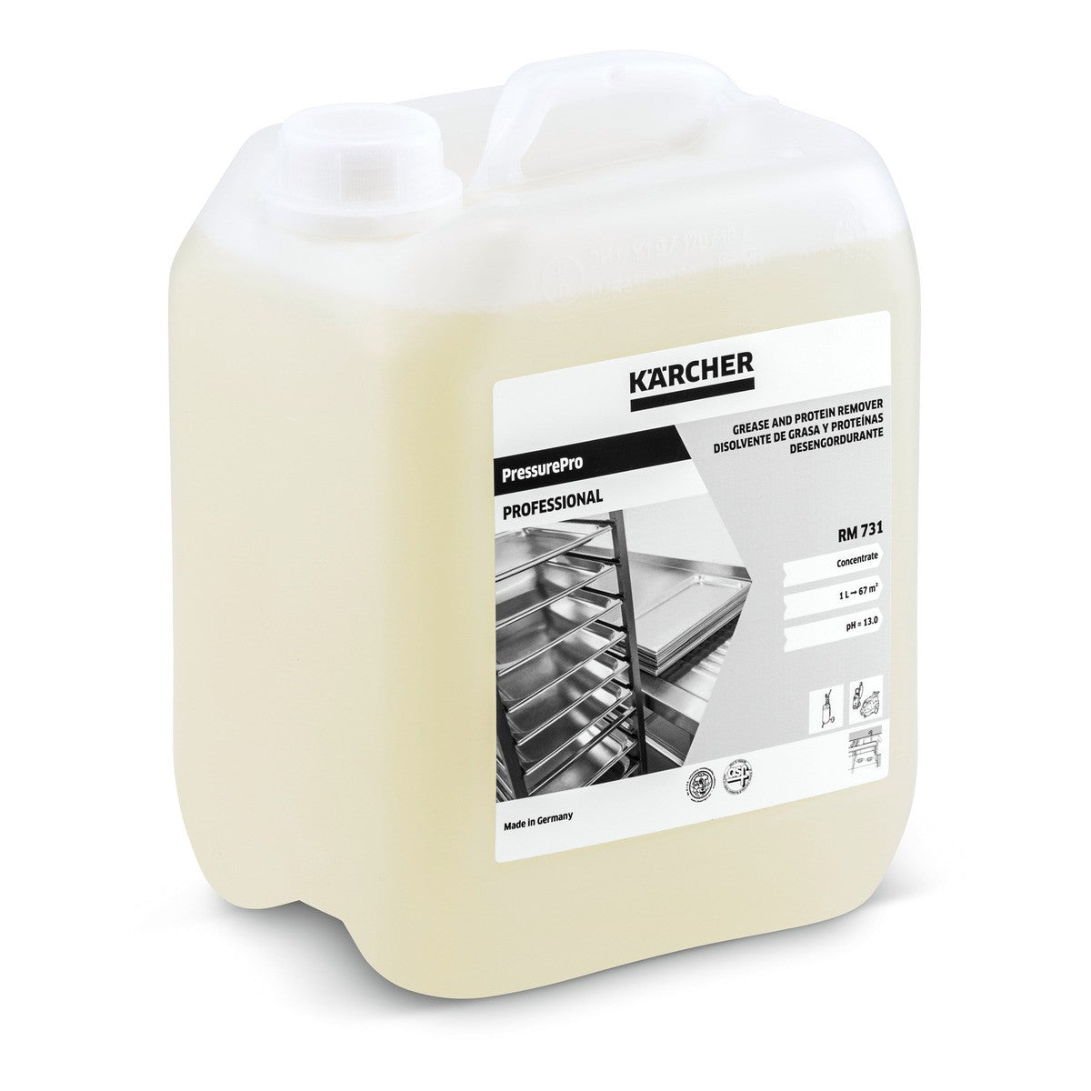 PRESSUREPRO GREASE AND PROTEIN REMOVER RM 731, 5L