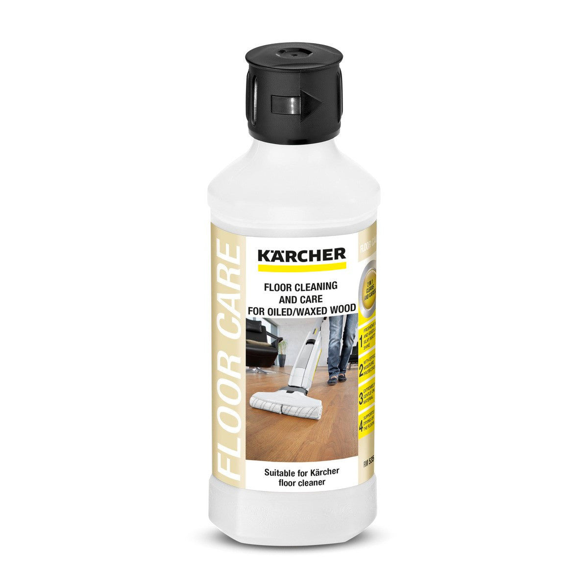 Floor cleaning and care for oiled/waxed wood RM 535, 500ml